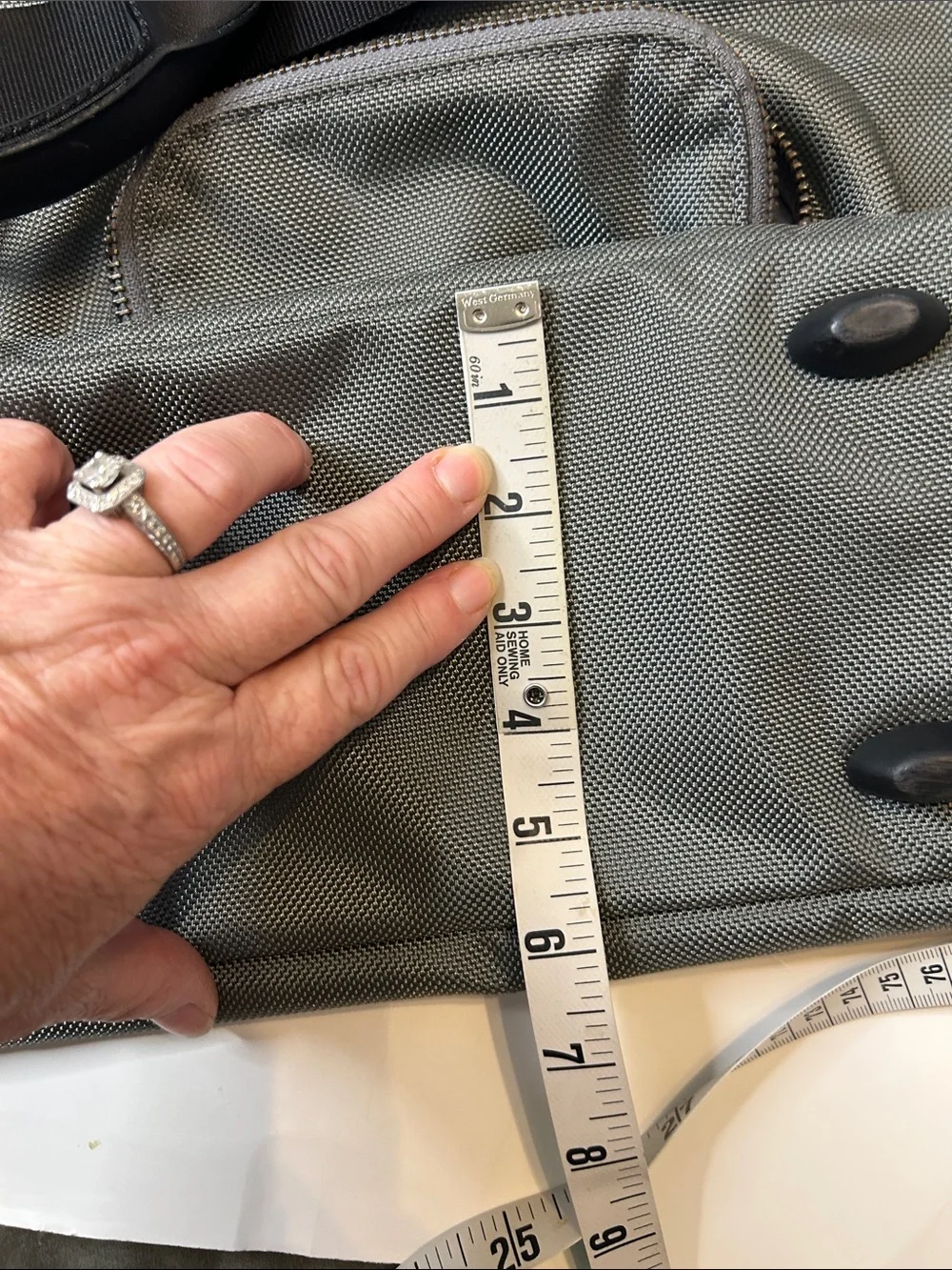 Gray Men’s Travel Duffel Bag with Dual Front Pockets